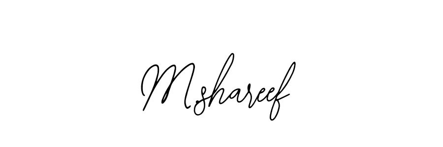 Create a beautiful signature design for name M.shareef. With this signature (Bearetta-2O07w) fonts, you can make a handwritten signature for free. M.shareef signature style 12 images and pictures png