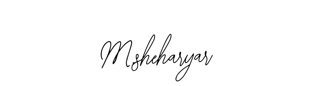 M.sheharyar stylish signature style. Best Handwritten Sign (Bearetta-2O07w) for my name. Handwritten Signature Collection Ideas for my name M.sheharyar. M.sheharyar signature style 12 images and pictures png