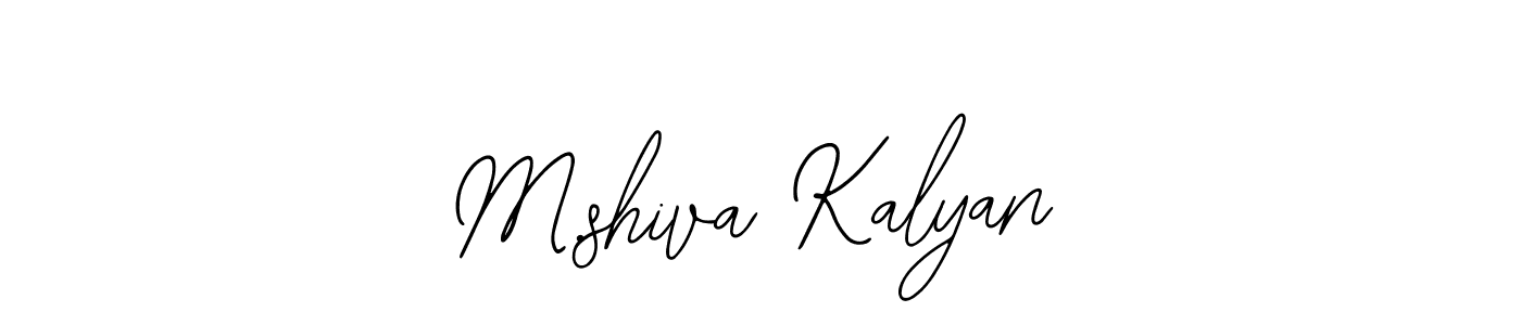 Design your own signature with our free online signature maker. With this signature software, you can create a handwritten (Bearetta-2O07w) signature for name M.shiva Kalyan. M.shiva Kalyan signature style 12 images and pictures png