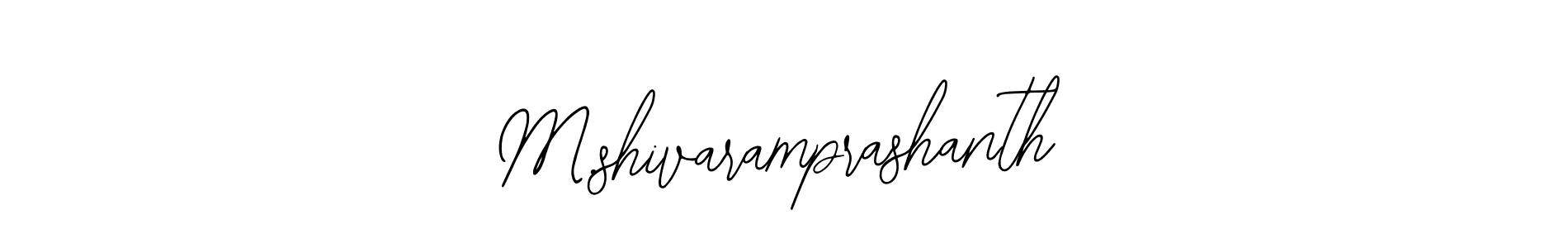 M.shivaramprashanth stylish signature style. Best Handwritten Sign (Bearetta-2O07w) for my name. Handwritten Signature Collection Ideas for my name M.shivaramprashanth. M.shivaramprashanth signature style 12 images and pictures png