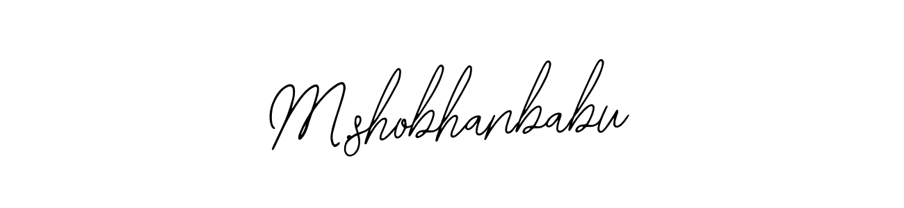 The best way (Bearetta-2O07w) to make a short signature is to pick only two or three words in your name. The name M.shobhanbabu include a total of six letters. For converting this name. M.shobhanbabu signature style 12 images and pictures png