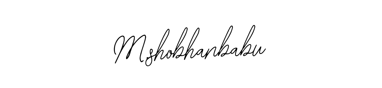 Similarly Bearetta-2O07w is the best handwritten signature design. Signature creator online .You can use it as an online autograph creator for name M.shobhanbabu. M.shobhanbabu signature style 12 images and pictures png