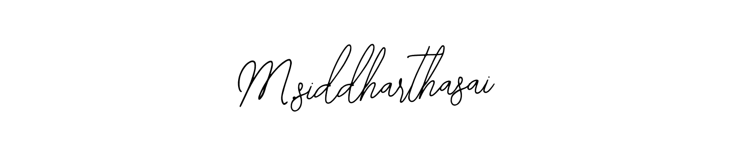 Make a beautiful signature design for name M.siddharthasai. With this signature (Bearetta-2O07w) style, you can create a handwritten signature for free. M.siddharthasai signature style 12 images and pictures png