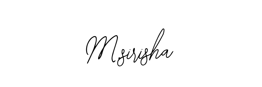 Make a beautiful signature design for name M.sirisha. Use this online signature maker to create a handwritten signature for free. M.sirisha signature style 12 images and pictures png