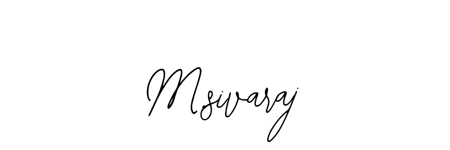 How to make M.sivaraj signature? Bearetta-2O07w is a professional autograph style. Create handwritten signature for M.sivaraj name. M.sivaraj signature style 12 images and pictures png