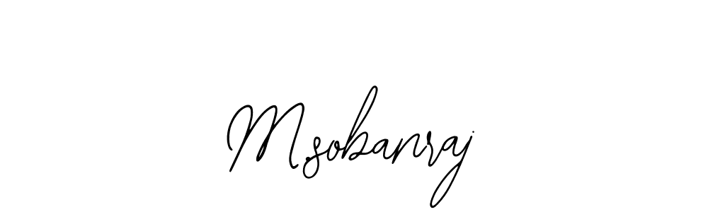 Use a signature maker to create a handwritten signature online. With this signature software, you can design (Bearetta-2O07w) your own signature for name M.sobanraj. M.sobanraj signature style 12 images and pictures png