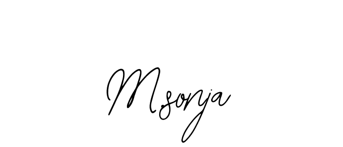 Create a beautiful signature design for name M.sonja. With this signature (Bearetta-2O07w) fonts, you can make a handwritten signature for free. M.sonja signature style 12 images and pictures png
