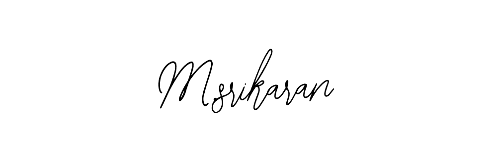 if you are searching for the best signature style for your name M.srikaran. so please give up your signature search. here we have designed multiple signature styles  using Bearetta-2O07w. M.srikaran signature style 12 images and pictures png