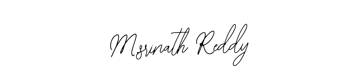 Similarly Bearetta-2O07w is the best handwritten signature design. Signature creator online .You can use it as an online autograph creator for name M.srinath Reddy. M.srinath Reddy signature style 12 images and pictures png