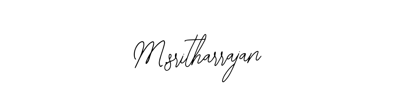 Design your own signature with our free online signature maker. With this signature software, you can create a handwritten (Bearetta-2O07w) signature for name M.sritharrajan. M.sritharrajan signature style 12 images and pictures png