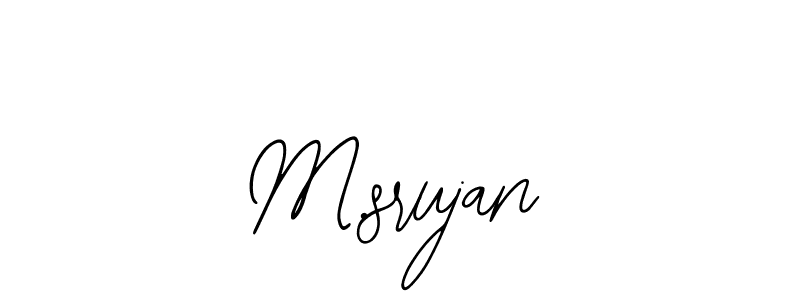 How to Draw M.srujan signature style? Bearetta-2O07w is a latest design signature styles for name M.srujan. M.srujan signature style 12 images and pictures png