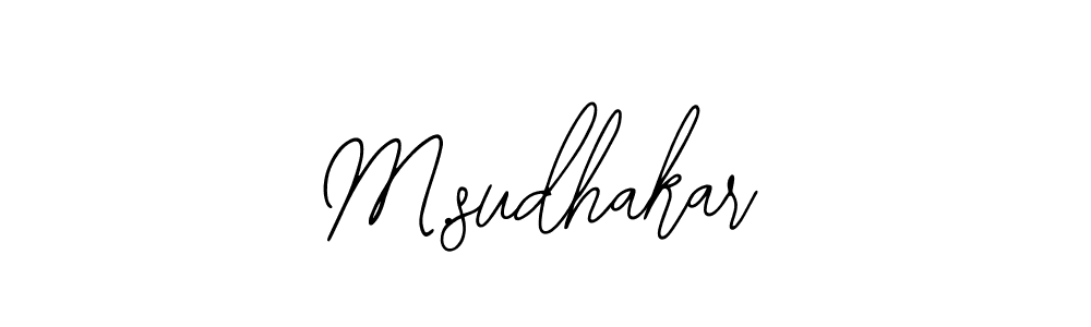 How to make M.sudhakar signature? Bearetta-2O07w is a professional autograph style. Create handwritten signature for M.sudhakar name. M.sudhakar signature style 12 images and pictures png