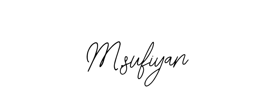 if you are searching for the best signature style for your name M.sufiyan. so please give up your signature search. here we have designed multiple signature styles  using Bearetta-2O07w. M.sufiyan signature style 12 images and pictures png