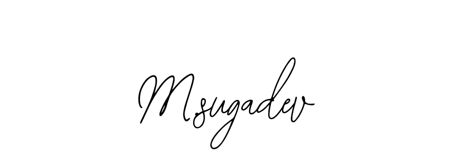 if you are searching for the best signature style for your name M.sugadev. so please give up your signature search. here we have designed multiple signature styles  using Bearetta-2O07w. M.sugadev signature style 12 images and pictures png