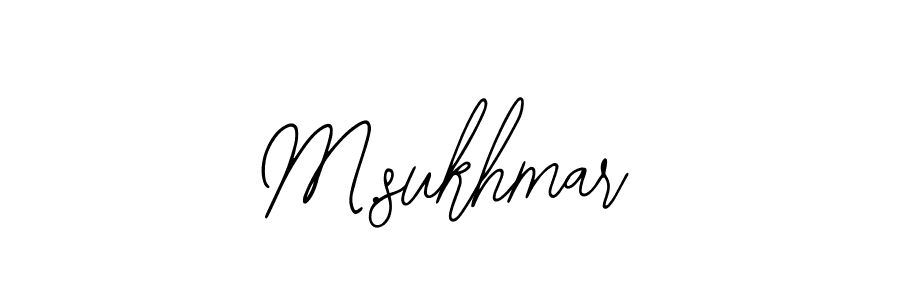 How to make M.sukhmar signature? Bearetta-2O07w is a professional autograph style. Create handwritten signature for M.sukhmar name. M.sukhmar signature style 12 images and pictures png