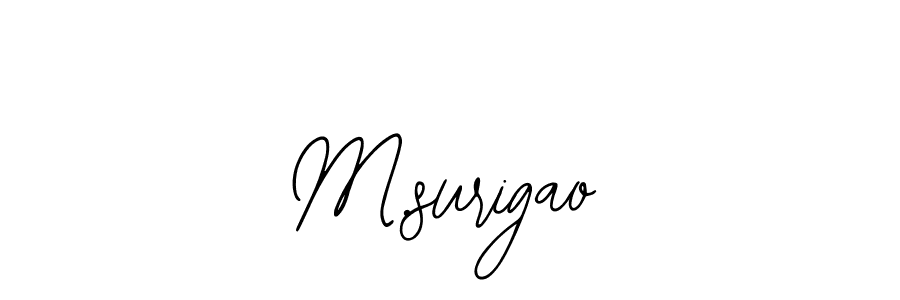 Make a beautiful signature design for name M.surigao. With this signature (Bearetta-2O07w) style, you can create a handwritten signature for free. M.surigao signature style 12 images and pictures png