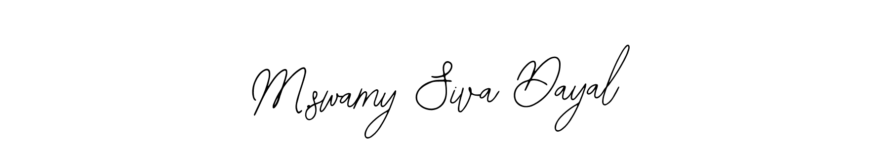 How to Draw M.swamy Siva Dayal signature style? Bearetta-2O07w is a latest design signature styles for name M.swamy Siva Dayal. M.swamy Siva Dayal signature style 12 images and pictures png