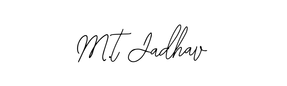 Create a beautiful signature design for name M.t Jadhav. With this signature (Bearetta-2O07w) fonts, you can make a handwritten signature for free. M.t Jadhav signature style 12 images and pictures png