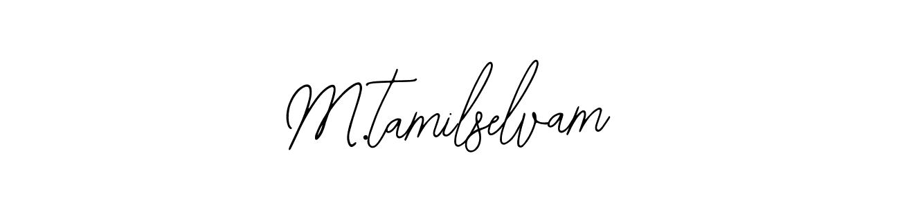 Use a signature maker to create a handwritten signature online. With this signature software, you can design (Bearetta-2O07w) your own signature for name M.tamilselvam. M.tamilselvam signature style 12 images and pictures png
