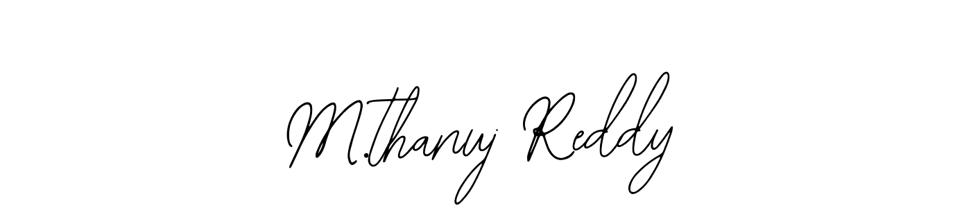 It looks lik you need a new signature style for name M.thanuj Reddy. Design unique handwritten (Bearetta-2O07w) signature with our free signature maker in just a few clicks. M.thanuj Reddy signature style 12 images and pictures png