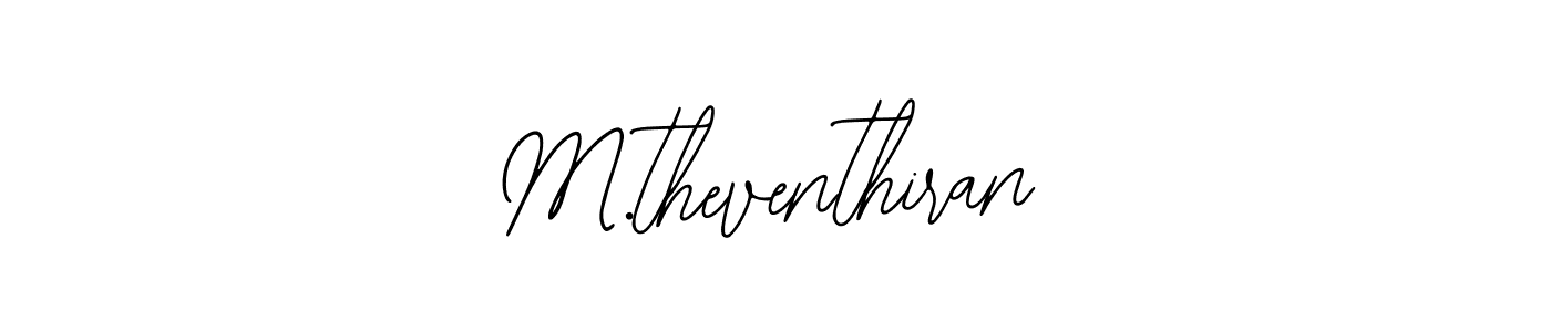 Design your own signature with our free online signature maker. With this signature software, you can create a handwritten (Bearetta-2O07w) signature for name M.theventhiran. M.theventhiran signature style 12 images and pictures png