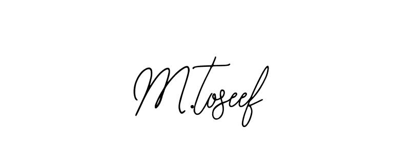 How to make M.toseef signature? Bearetta-2O07w is a professional autograph style. Create handwritten signature for M.toseef name. M.toseef signature style 12 images and pictures png