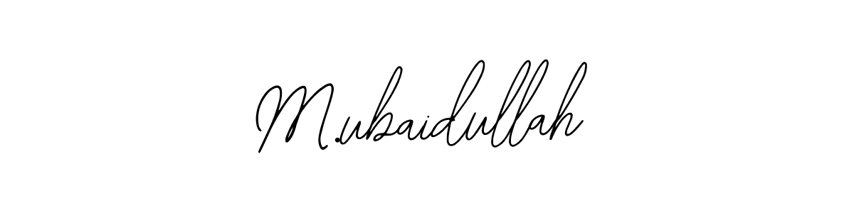 Similarly Bearetta-2O07w is the best handwritten signature design. Signature creator online .You can use it as an online autograph creator for name M.ubaidullah. M.ubaidullah signature style 12 images and pictures png