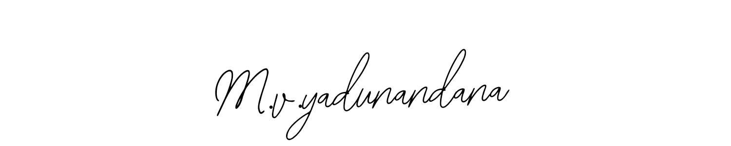 Also we have M.v.yadunandana name is the best signature style. Create professional handwritten signature collection using Bearetta-2O07w autograph style. M.v.yadunandana signature style 12 images and pictures png