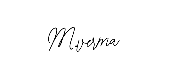 Create a beautiful signature design for name M.verma. With this signature (Bearetta-2O07w) fonts, you can make a handwritten signature for free. M.verma signature style 12 images and pictures png