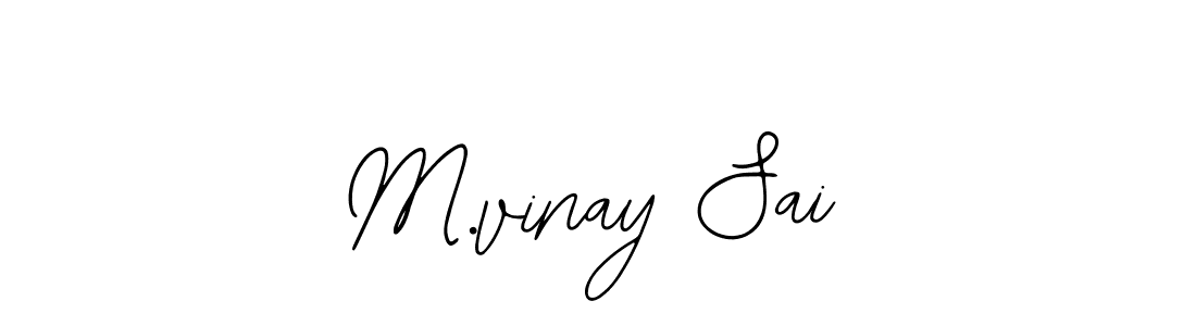 if you are searching for the best signature style for your name M.vinay Sai. so please give up your signature search. here we have designed multiple signature styles  using Bearetta-2O07w. M.vinay Sai signature style 12 images and pictures png