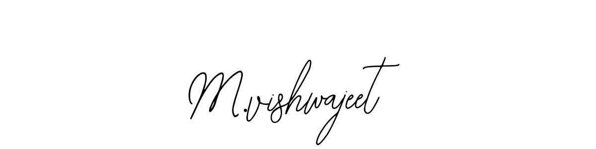 How to make M.vishwajeet signature? Bearetta-2O07w is a professional autograph style. Create handwritten signature for M.vishwajeet name. M.vishwajeet signature style 12 images and pictures png