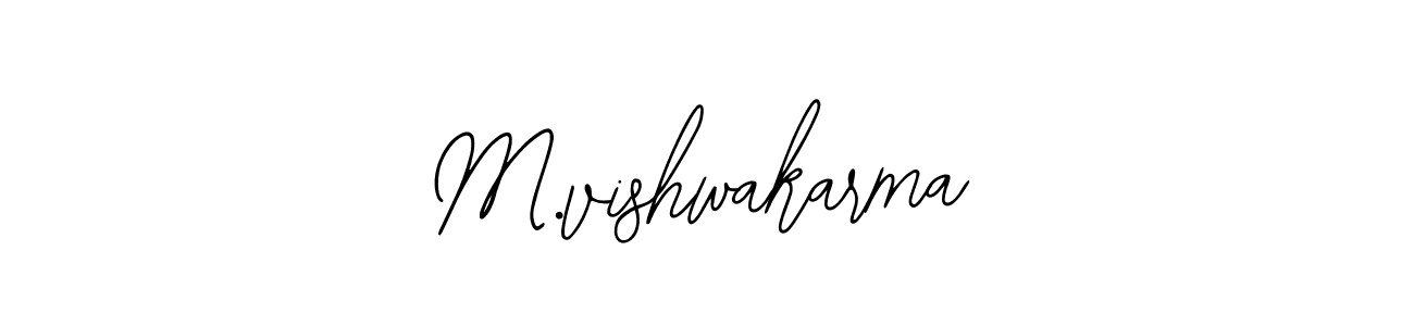 How to make M.vishwakarma signature? Bearetta-2O07w is a professional autograph style. Create handwritten signature for M.vishwakarma name. M.vishwakarma signature style 12 images and pictures png