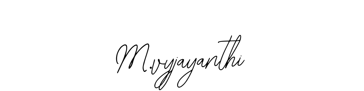 Create a beautiful signature design for name M.vyjayanthi. With this signature (Bearetta-2O07w) fonts, you can make a handwritten signature for free. M.vyjayanthi signature style 12 images and pictures png