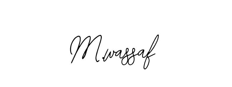 if you are searching for the best signature style for your name M.wassaf. so please give up your signature search. here we have designed multiple signature styles  using Bearetta-2O07w. M.wassaf signature style 12 images and pictures png