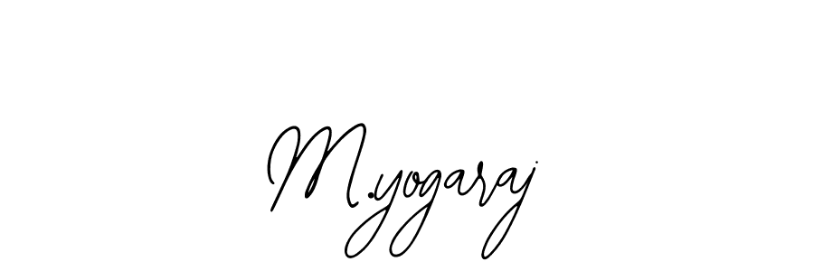 Design your own signature with our free online signature maker. With this signature software, you can create a handwritten (Bearetta-2O07w) signature for name M.yogaraj. M.yogaraj signature style 12 images and pictures png