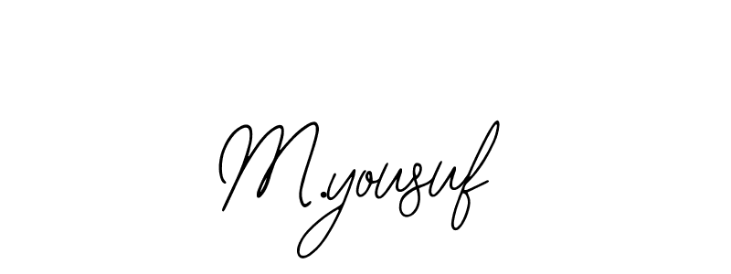 Use a signature maker to create a handwritten signature online. With this signature software, you can design (Bearetta-2O07w) your own signature for name M.yousuf. M.yousuf signature style 12 images and pictures png