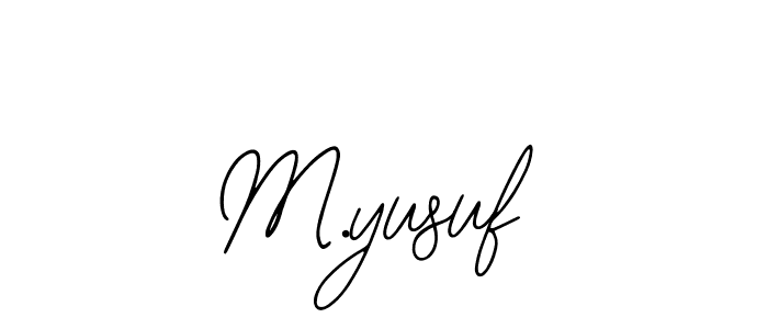 You should practise on your own different ways (Bearetta-2O07w) to write your name (M.yusuf) in signature. don't let someone else do it for you. M.yusuf signature style 12 images and pictures png