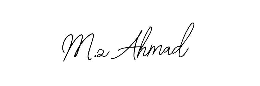 How to Draw M.z Ahmad signature style? Bearetta-2O07w is a latest design signature styles for name M.z Ahmad. M.z Ahmad signature style 12 images and pictures png