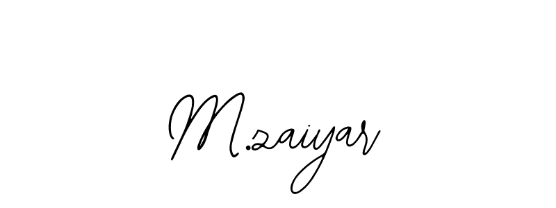 Make a beautiful signature design for name M.zaiyar. With this signature (Bearetta-2O07w) style, you can create a handwritten signature for free. M.zaiyar signature style 12 images and pictures png