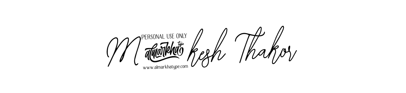 The best way (Bearetta-2O07w) to make a short signature is to pick only two or three words in your name. The name M7kesh Thakor include a total of six letters. For converting this name. M7kesh Thakor signature style 12 images and pictures png