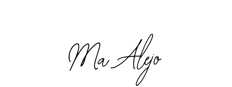 You should practise on your own different ways (Bearetta-2O07w) to write your name (Ma Alejo) in signature. don't let someone else do it for you. Ma Alejo signature style 12 images and pictures png