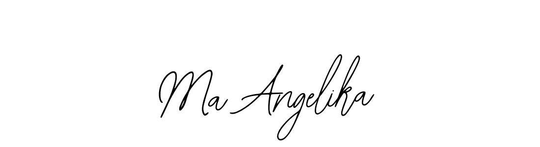 You should practise on your own different ways (Bearetta-2O07w) to write your name (Ma Angelika) in signature. don't let someone else do it for you. Ma Angelika signature style 12 images and pictures png