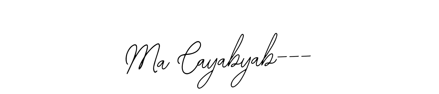 if you are searching for the best signature style for your name Ma Cayabyab---. so please give up your signature search. here we have designed multiple signature styles  using Bearetta-2O07w. Ma Cayabyab--- signature style 12 images and pictures png