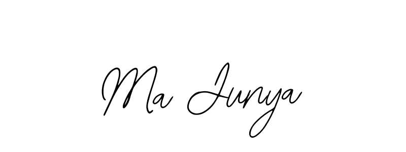 Use a signature maker to create a handwritten signature online. With this signature software, you can design (Bearetta-2O07w) your own signature for name Ma Junya. Ma Junya signature style 12 images and pictures png