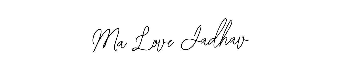 You should practise on your own different ways (Bearetta-2O07w) to write your name (Ma Love Jadhav) in signature. don't let someone else do it for you. Ma Love Jadhav signature style 12 images and pictures png
