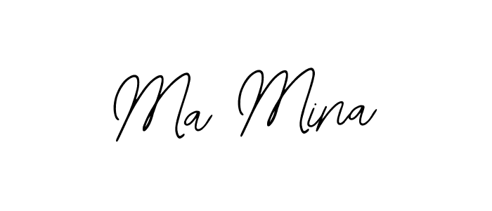 Use a signature maker to create a handwritten signature online. With this signature software, you can design (Bearetta-2O07w) your own signature for name Ma Mina. Ma Mina signature style 12 images and pictures png