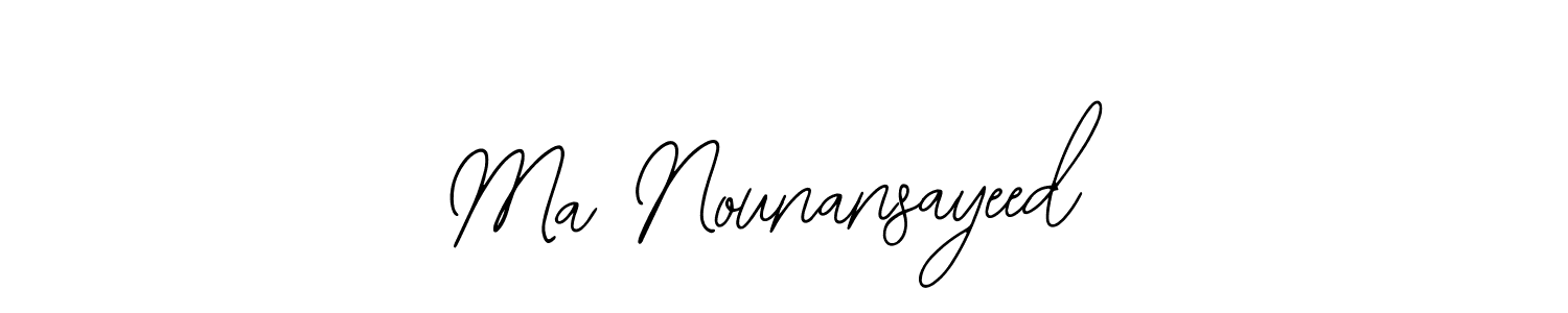 Create a beautiful signature design for name Ma Nounansayeed. With this signature (Bearetta-2O07w) fonts, you can make a handwritten signature for free. Ma Nounansayeed signature style 12 images and pictures png