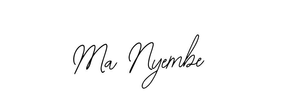 Also we have Ma Nyembe name is the best signature style. Create professional handwritten signature collection using Bearetta-2O07w autograph style. Ma Nyembe signature style 12 images and pictures png