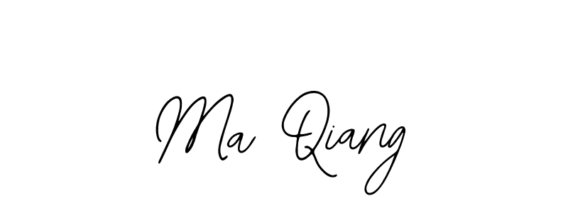 You should practise on your own different ways (Bearetta-2O07w) to write your name (Ma Qiang) in signature. don't let someone else do it for you. Ma Qiang signature style 12 images and pictures png