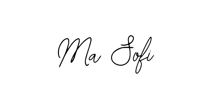 How to make Ma Sofi name signature. Use Bearetta-2O07w style for creating short signs online. This is the latest handwritten sign. Ma Sofi signature style 12 images and pictures png